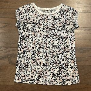Free People Printed Clare Tee - Wild Thing - Size XS